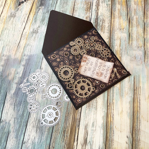 Inlovearts Gear Decor Dies Set