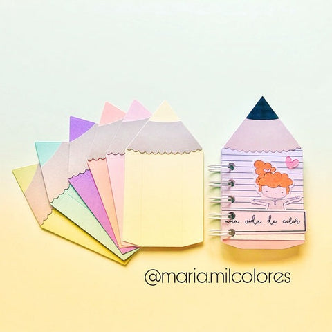 Inloveartshop Large Size Cute Pencil Cutting Dies