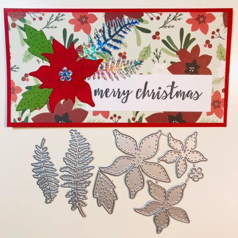 Inloveartshop Beautiful Christmas Series Flowers 3D Cutting Dies