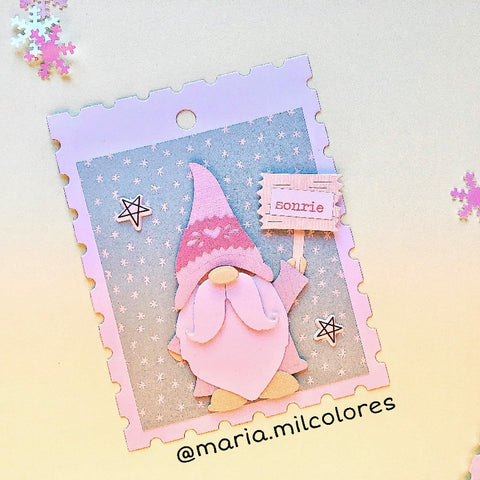 Inlovearts Gnome With White Beard Christmas Theme Cutting Dies