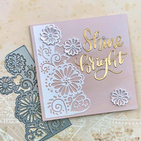 Inloveartshop Floral Side Border and Frame Cutting Dies
