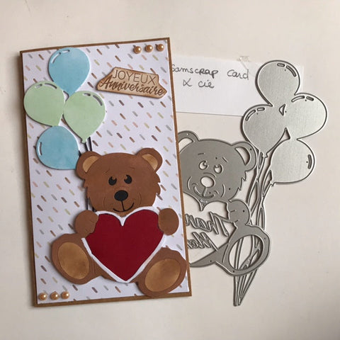 Inloveartshop Lovely Bear Decor Cutting Dies