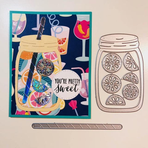 Lemon Glass Frame Decor Dies - Inlovearts