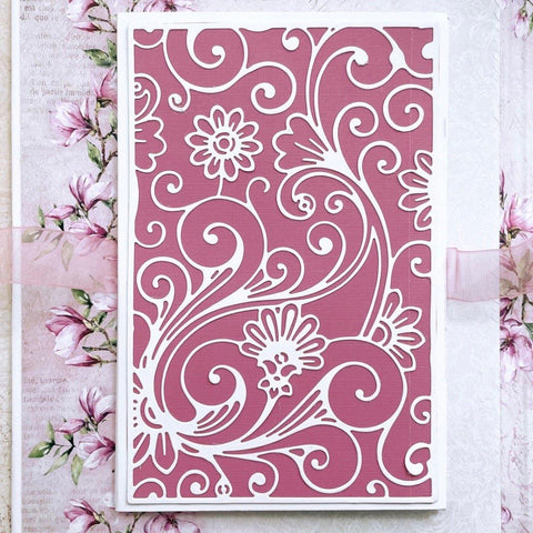 Inloveartshop Hollow Floral Background Board Cutting Dies