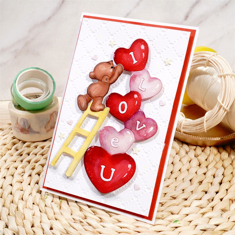 Inlovearts "I LOVE U" Bear Cutting Dies