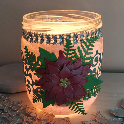 Beautiful Christmas Series Flowers Dies - Inlovearts