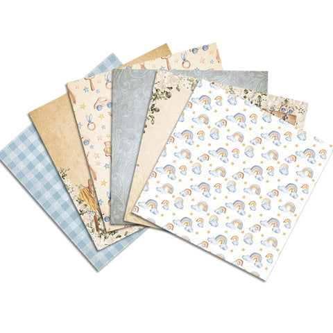 Inlovearts 24PCS 6" Little Angel Theme DIY Scrapbook & Cardstock Paper