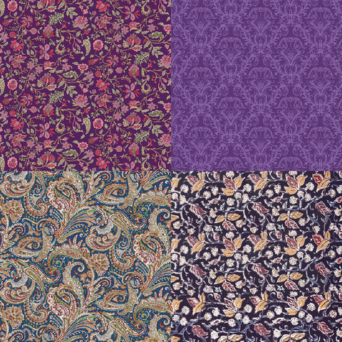 Inlovearts 24PCS 6" Flower Vines Theme DIY Scrapbook & Cardstock Paper