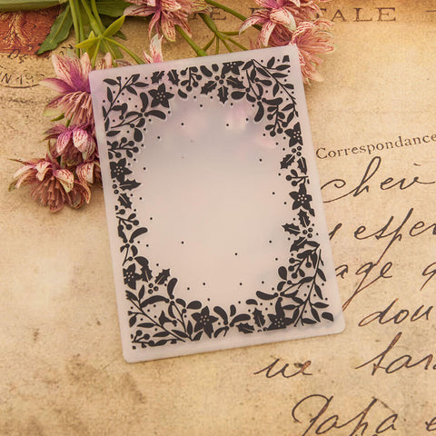 Inlovearts Flower Round Emboss Folder