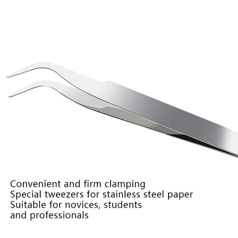 Inlovearts Curved Bent Tip Tweezers