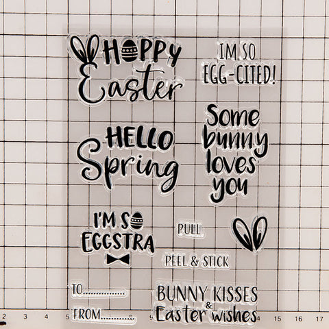 Inlovearts Easter Words Clear Stamps