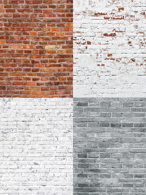 Inlovearts 24PCS 6" Brick Wall Texture DIY Scrapbook & Cardstock Paper