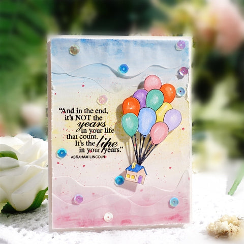 Inlovearts Flying Hot Air Balloon Metal Cutting Dies