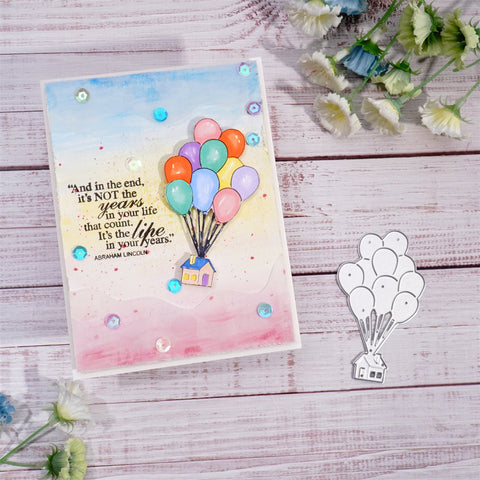 Inlovearts Flying Hot Air Balloon Metal Cutting Dies