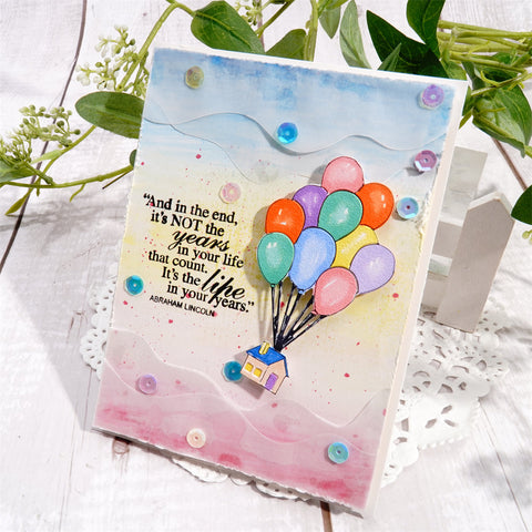 Inlovearts Flying Hot Air Balloon Metal Cutting Dies