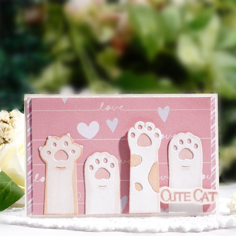 Inlovearts Lovely Cat Claws Cutting Dies