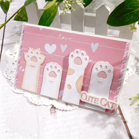 Inlovearts Lovely Cat Claws Cutting Dies