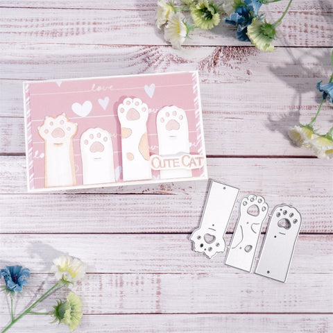Inlovearts Lovely Cat Claws Cutting Dies