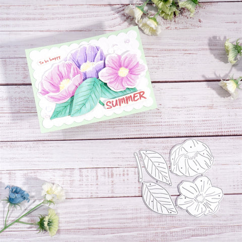 Inlovearts Blooming Flowers Cutting Dies