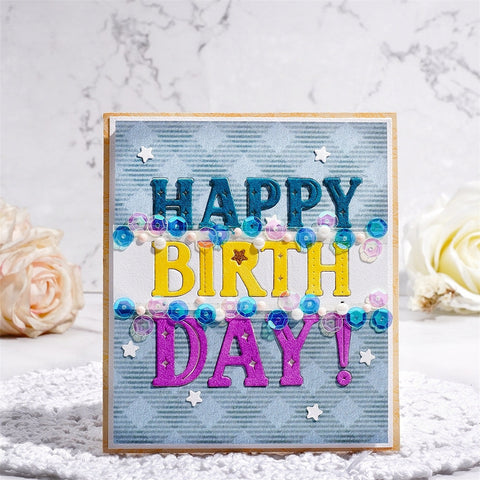 Inlovearts "Happy Birthday" Word Cutting Dies