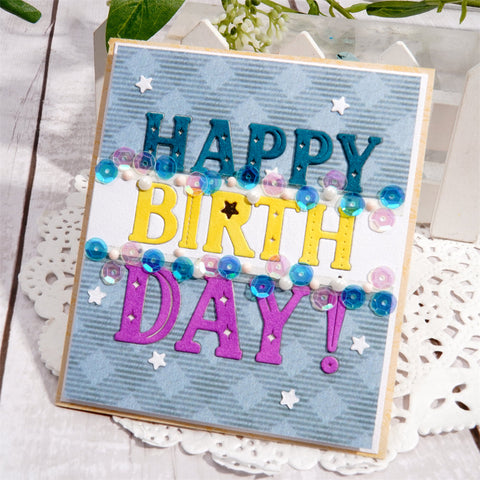 Inlovearts "Happy Birthday" Word Cutting Dies