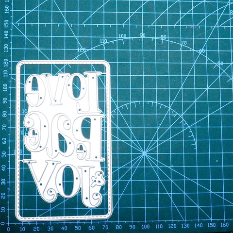 Inlovearts "Love & Peace & Joy" Word Cutting Dies