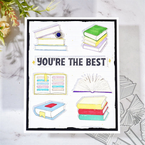 Inlovearts Various Shapes of Books Cutting Dies