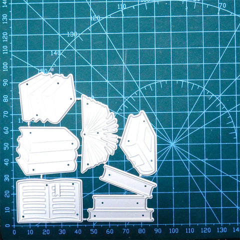 Inlovearts Various Shapes of Books Cutting Dies