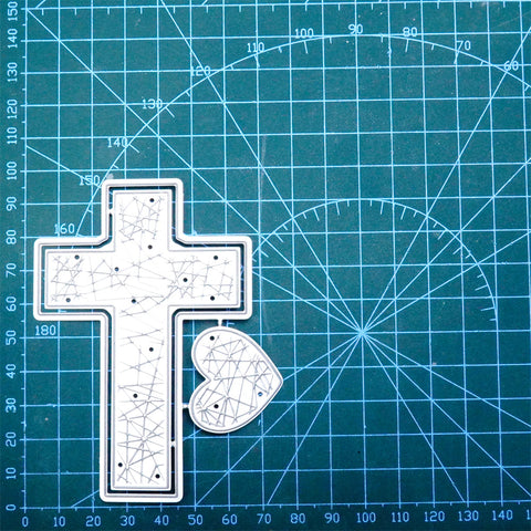 Inlovearts The Crucifix and Heart Cutting Dies