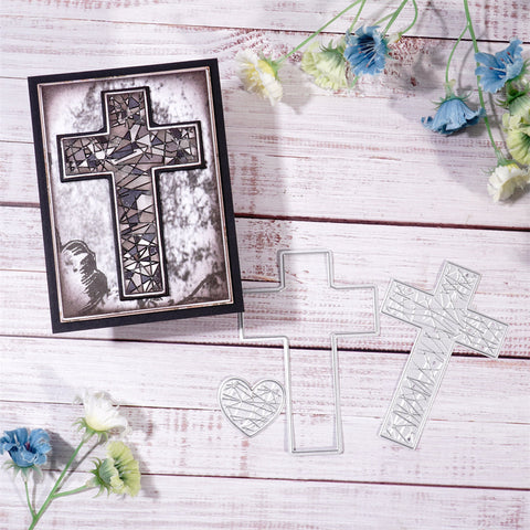 Inlovearts The Crucifix and Heart Cutting Dies