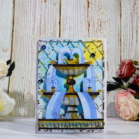 Inlovearts Extravagant Fountain Cutting Dies