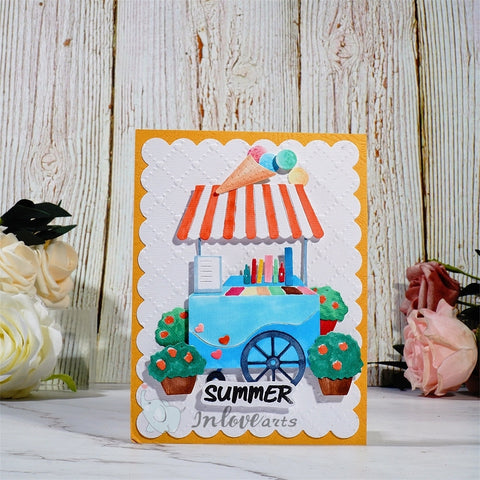 Inlovearts Ice-Cream Stall Cutting Dies