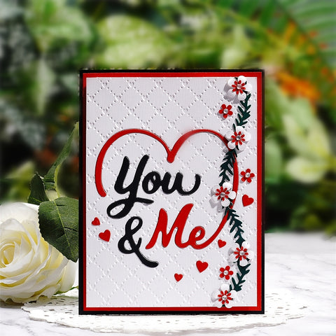 Inlovearts "You & Me" Word Metal Cutting Dies