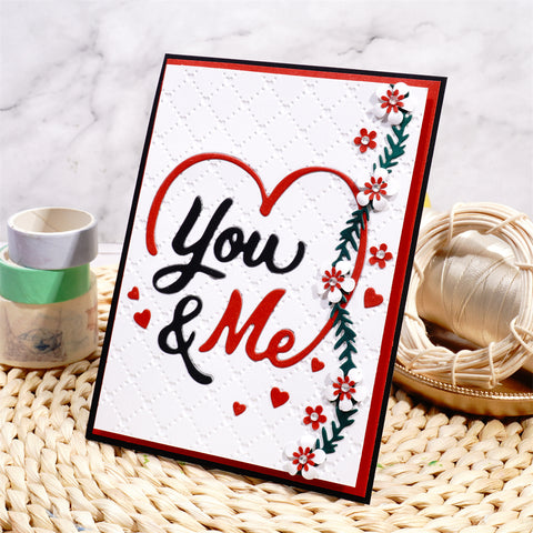 Inlovearts "You & Me" Word Metal Cutting Dies