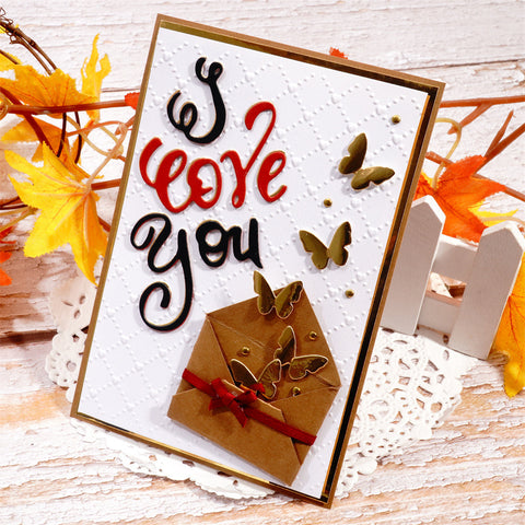 Inlovearts "I LOVE YOU" Fancy Word Cutting Dies