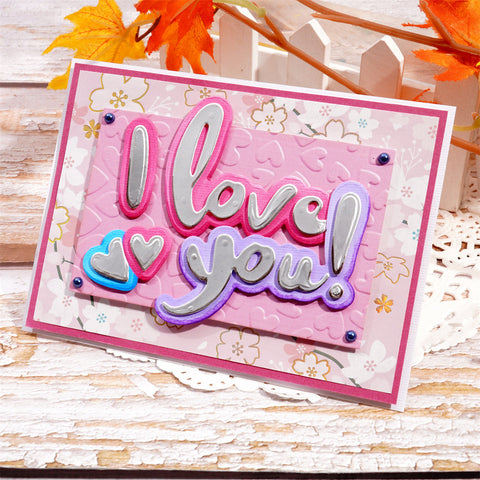 Inlovearts "I LOVE YOU" Words Cutting Dies