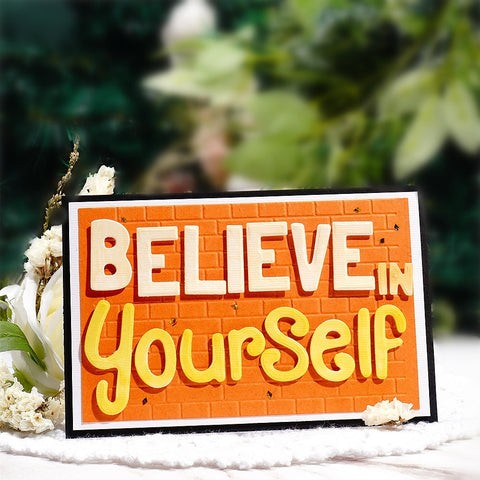 Inlovearts "Believe in Yourself" Words Cutting Dies