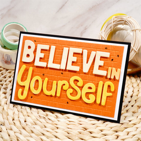 Inlovearts "Believe in Yourself" Words Cutting Dies