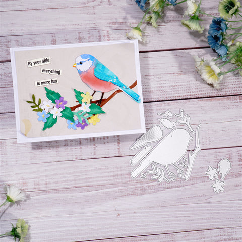 Inlovearts Lively Birds on the Tree Cutting Dies