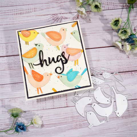 Inlovearts Two Sing Birds Metal Cutting Dies