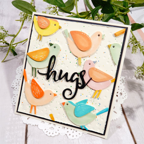 Inlovearts Two Sing Birds Metal Cutting Dies