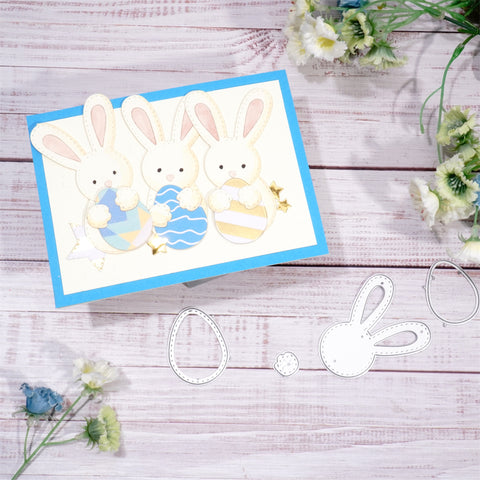 Inlovearts Easter Bunny Metal Cutting Dies