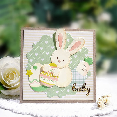 Inlovearts Easter Bunny Metal Cutting Dies