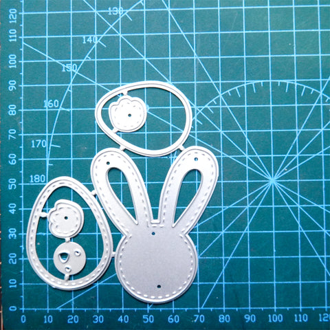 Inlovearts Easter Bunny Metal Cutting Dies