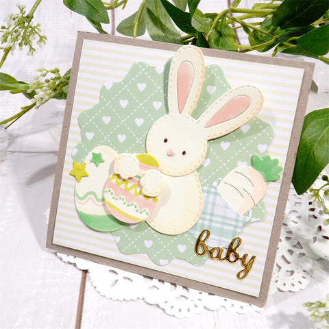 Inlovearts Easter Bunny Metal Cutting Dies