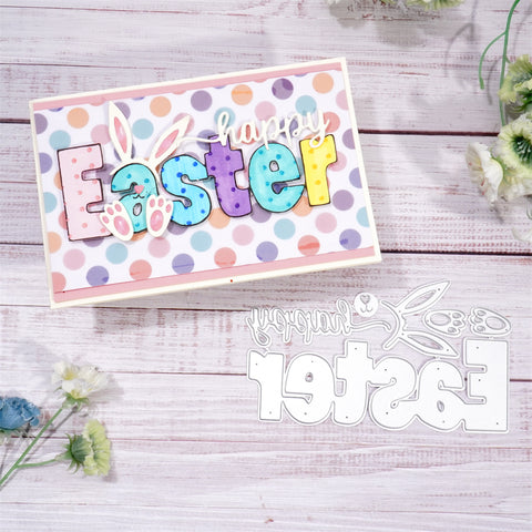 Inlovearts "Happy Easter" Word Metal Cutting Dies