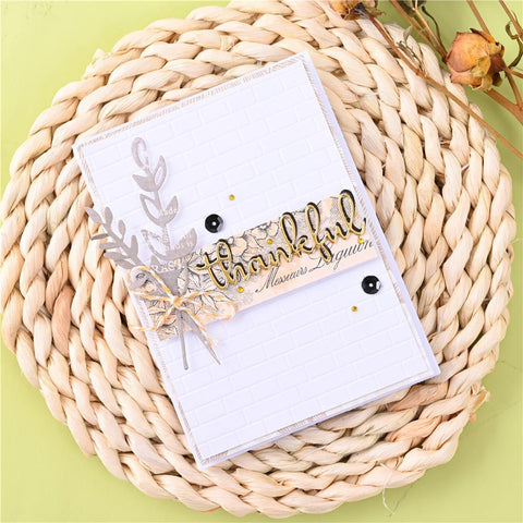Thankful Word Decor Dies - Inlovearts