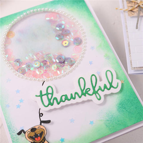 Thankful Word Decor Dies - Inlovearts