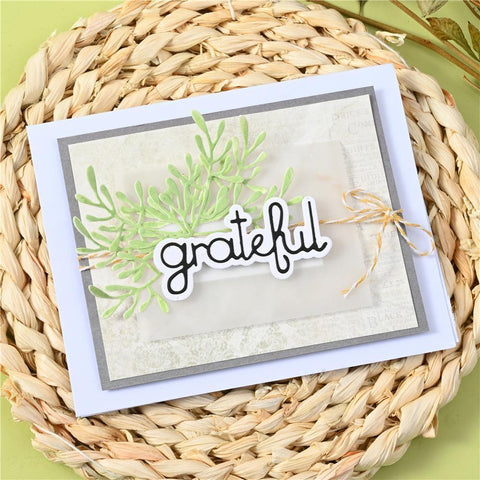 Grateful Word Decor Dies - Inlovearts