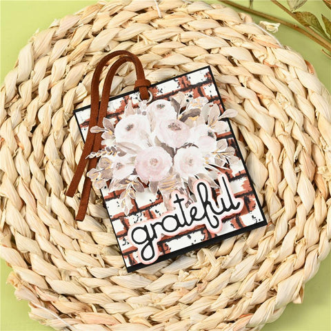Grateful Word Decor Dies - Inlovearts